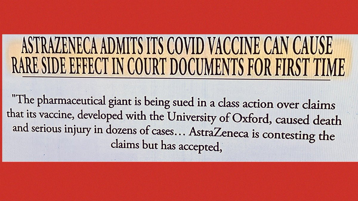 “Rare side effect” Translation: It can cause death and serious injuries. Little wonder the public often has so little faith in the pharmaceutical industry and what it promised on COVID vaccines. @AstraZeneca knew about the increased risk of blood clots in 2021, reported in the…