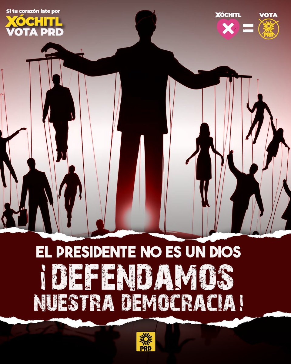 ¡El presidente no es omnipotente! No puede decidir y mover todo a su antojo. Gobernar es colaborar, no decidir unilateralmente. ¡Tu voz importa, hazla valer! #VotaPRD