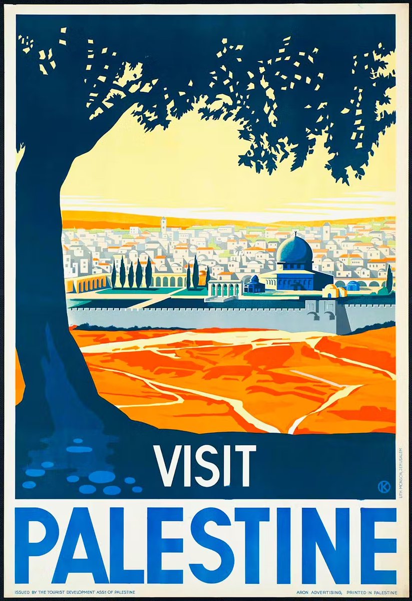 Palestine was once actively marketed as a tourist destination. How times have changed. ☮️🕊️