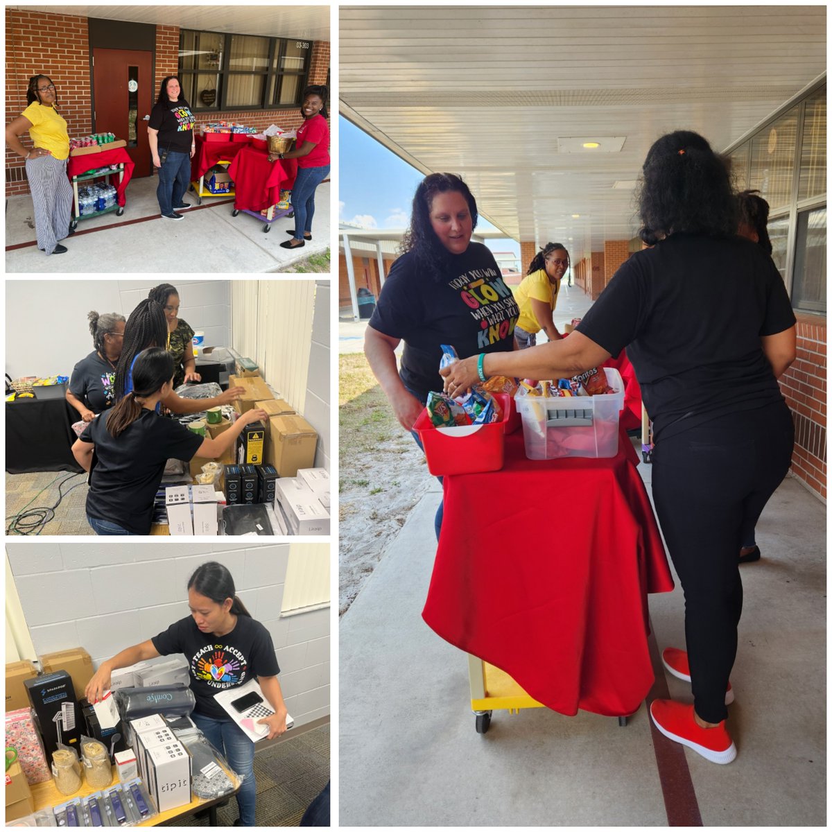 We are having so much fun showering our staff with love this week! Today, they received VIP room service, as well as started turning in their VIP raffle tickets for prizes. @Rose_A_Simon @LakeGemES_OCPS @DrRahim_Jones