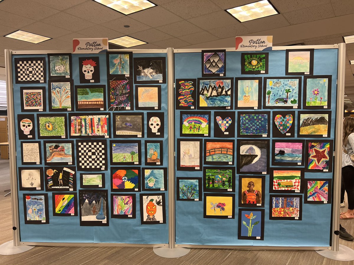 Hey Panthers <a href="/PtaPatton/">Patton PTA</a>, remember to go to the <a href="/ahml/">ahml</a> during the months of May. So many things to do and see. You can sign up for the Summer Reading Program, check out books and see our Panthers artwork. Thank you Mrs. Maloney for preparing our artist! <a href="/AHSD25Patton/">Patton Elementary</a> 🎨🖌️