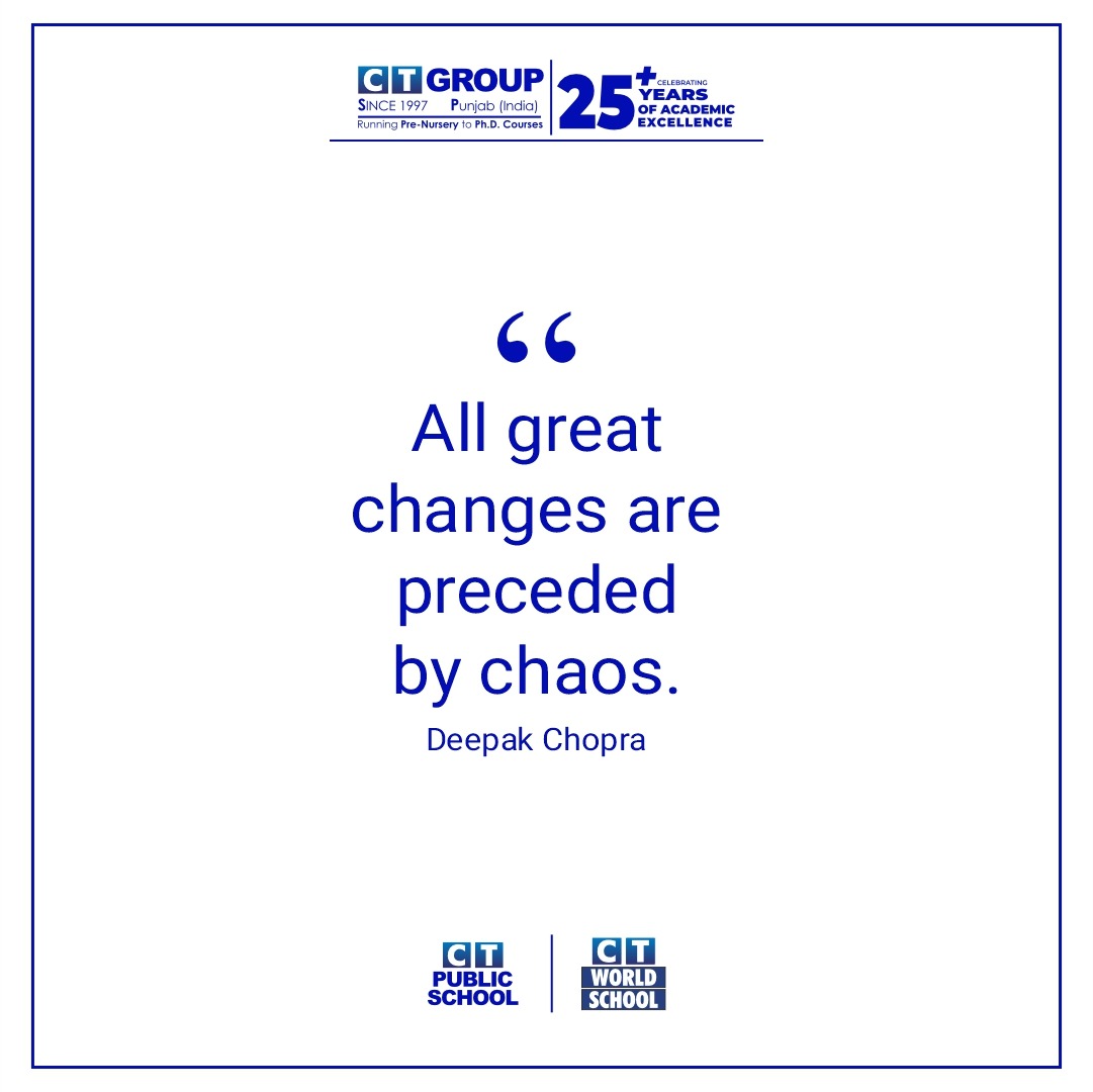 Amid chaos, seeds of transformation take root, birthing great changes that reshape our world. Chaos, though unsettling, heralds the dawn of new possibilities and profound growth. #ctgroup #morningpost #ctu #ctps #ctw #teamct #ctians #positivemind #mindful #think #growth #reshape