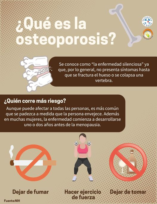 ¿Sabías qué...?'Los huesos afectados por la osteoporosis pueden fracturarse muy fácilmente. Puede resultar de caídas leves, o esfuerzos normales.' Recuerda hacer chequeos constantes y cuida tu salud. @SRE_mx