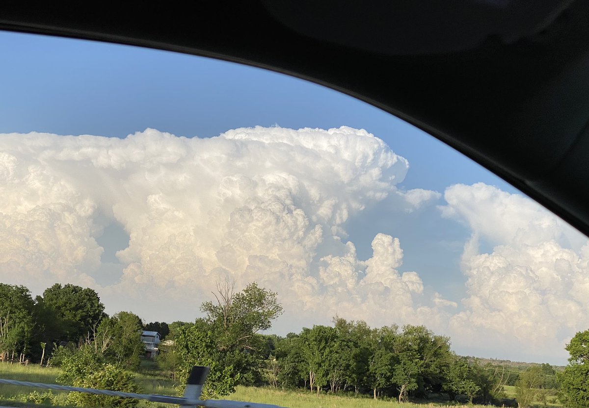 “The wonder of nature, baby!”

Driving down the Indian Nation Turnpike in Pittsburg County and looking east. #okwx