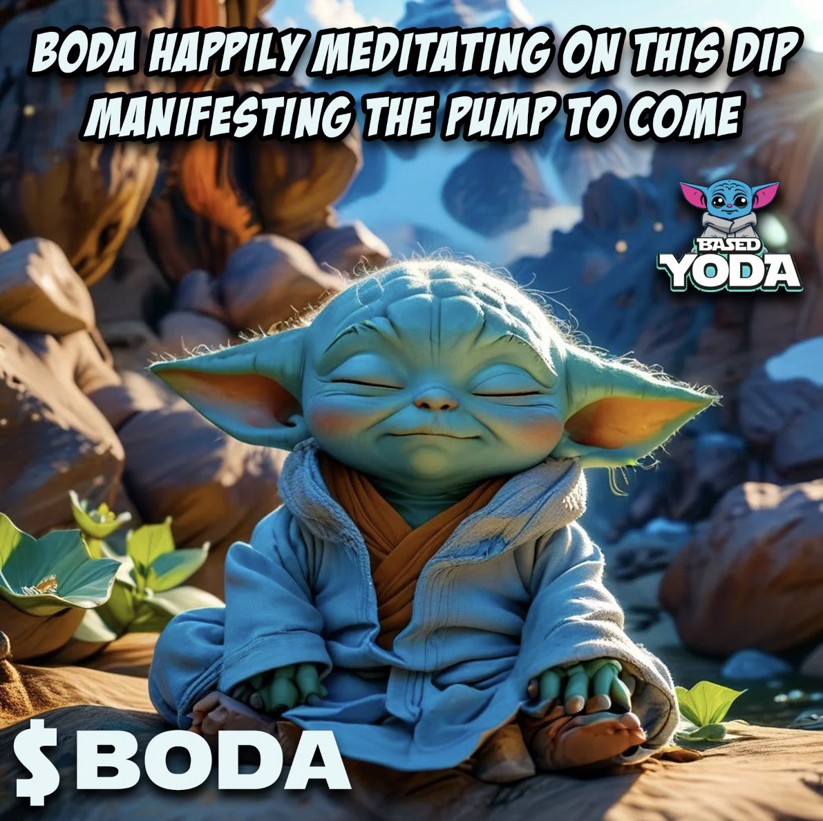 @YodaBase $BODA bags to BILLIONS! 💰💰💰 #starwars #basedyoda #memewars #beyondbillions @YodaBase