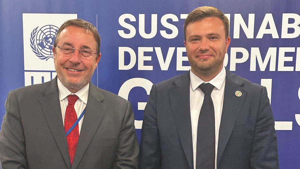 Pleased to meet with Sergiu Lazarencu, Moldova's Environment Minister. We had fruitful discussions on @UNDP's collaboration with the Moldovan Government in environmental and climate initiatives.