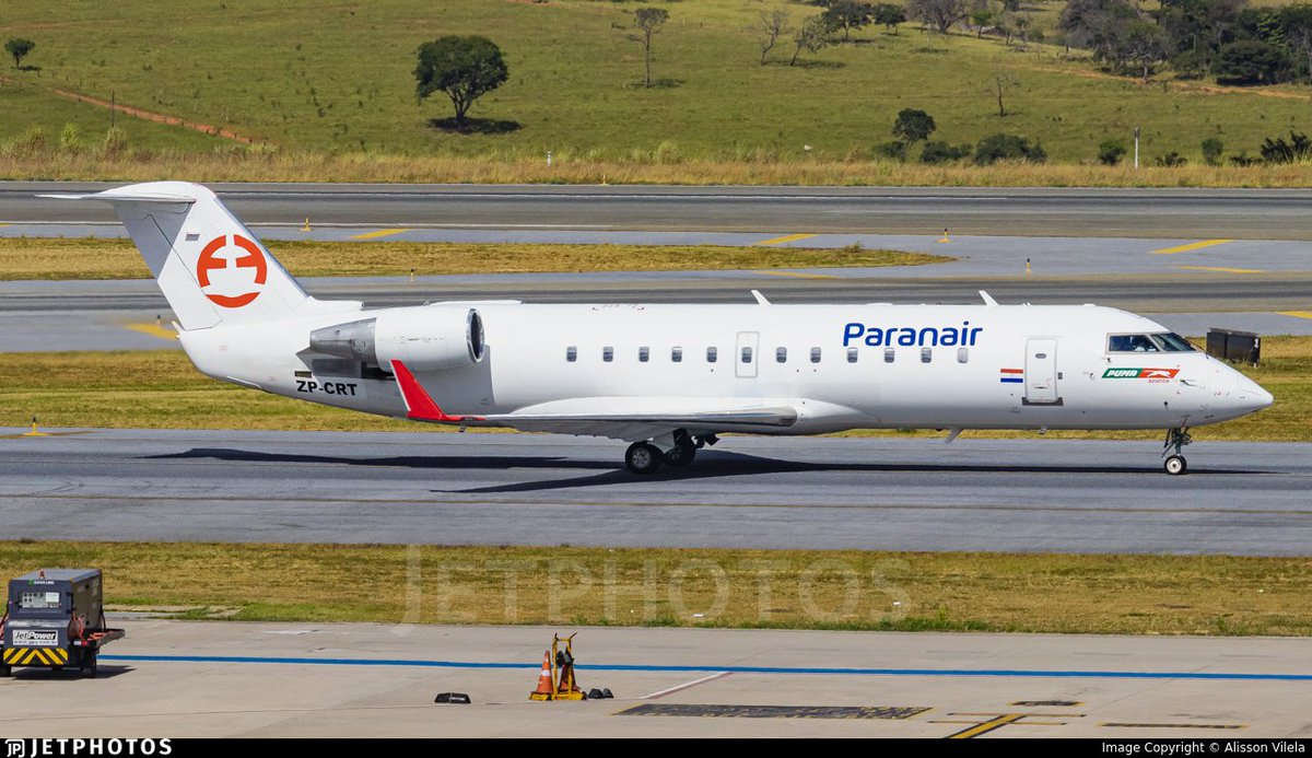 [Vuelo ZP 839] 8/5 (Paranair) llevó en la ruta Asunción (ASU) 🇵🇾 - Córdoba (COR) 🇦🇷 24 PAX en un CRJ-200LR (ZP-CRT). Asientos: 50. Configuración: Y50. Ocupación: 48%. Duración: 1 hora y 27 minutos. Edad del avión: 26.5 años