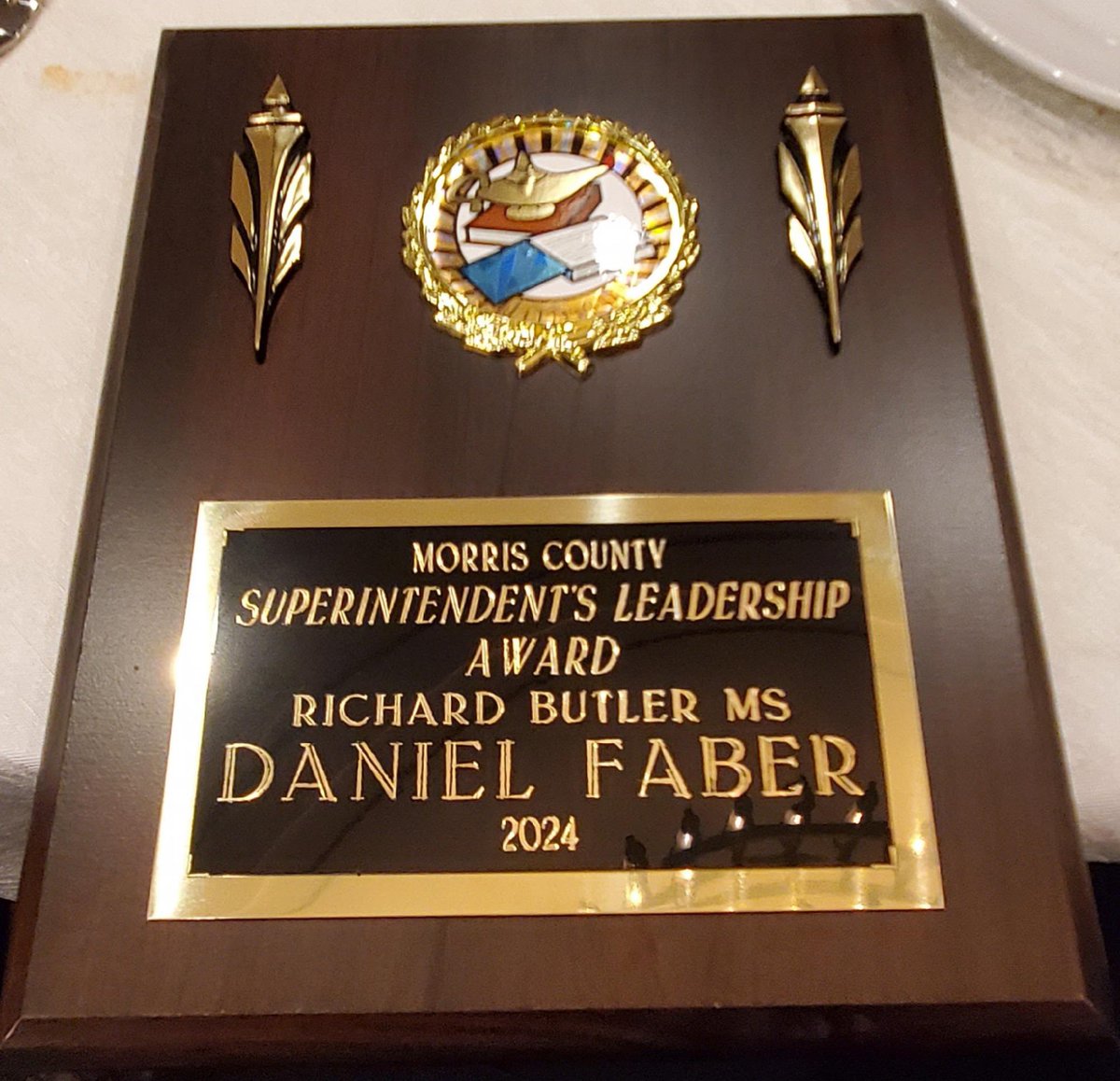 Daniel Faber is the worthy recipient of the Morris County Leadership Award given each year to one RBS 8th grader. Congratulations to Daniel for representing the Richard Butler Middle School Class of 2024! @mcaemsa