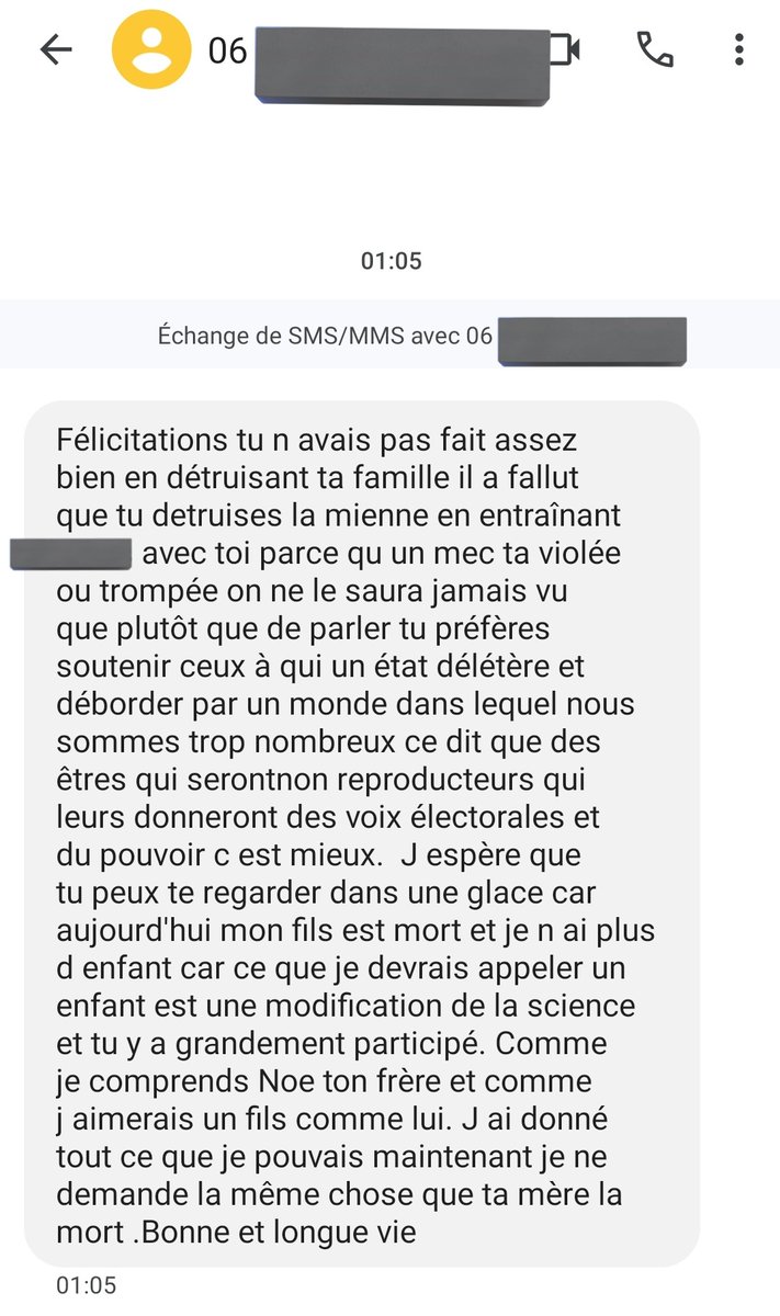 Le 3e masquage c'est un deadname mais les gens sont fous wsh jme suis juste levé pour aller pisser j'ai reçu ça 

ENORME TW TRANSPHOBIE ET VIOLENCE PSYCHOLOGIQUE