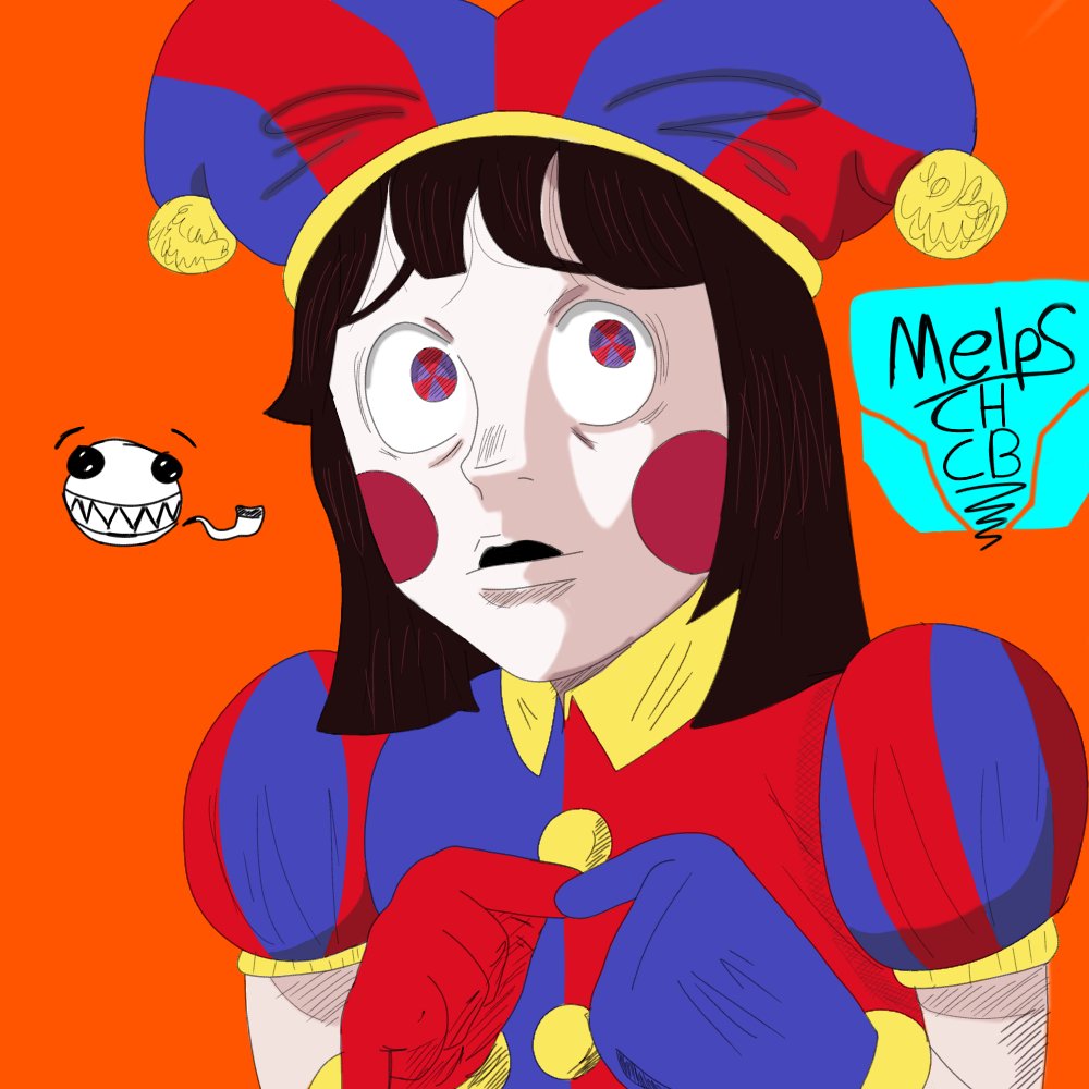 jherika3's tweet photo. A drawing of pomni here. #DigitalCircusfanart https://t.co/1iQ3NJT1LH