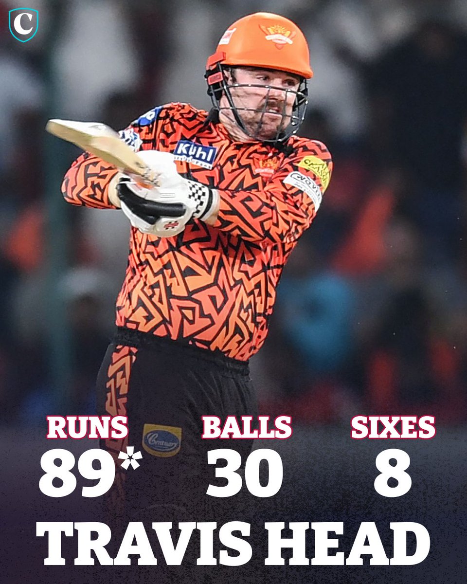 Travis Head ran riot in a staggering #IPL demolition job as captain Pat Cummins celebrated his birthday with a monster 10-wicket win. 🏏 READ MORE: bit.ly/3Qy1jXe