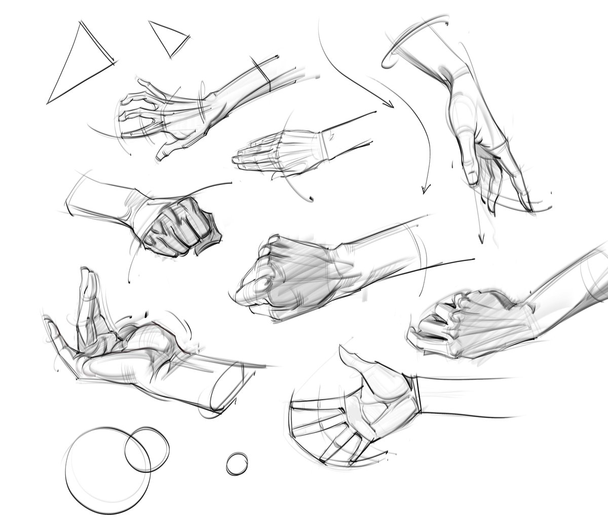 Hand gestures! #hands #gesturedrawing #figuredrawing #gottogetbetter #art #doodles #fingers #palm #wrist #shading #lineart #humananatomy #anatomy #handposes