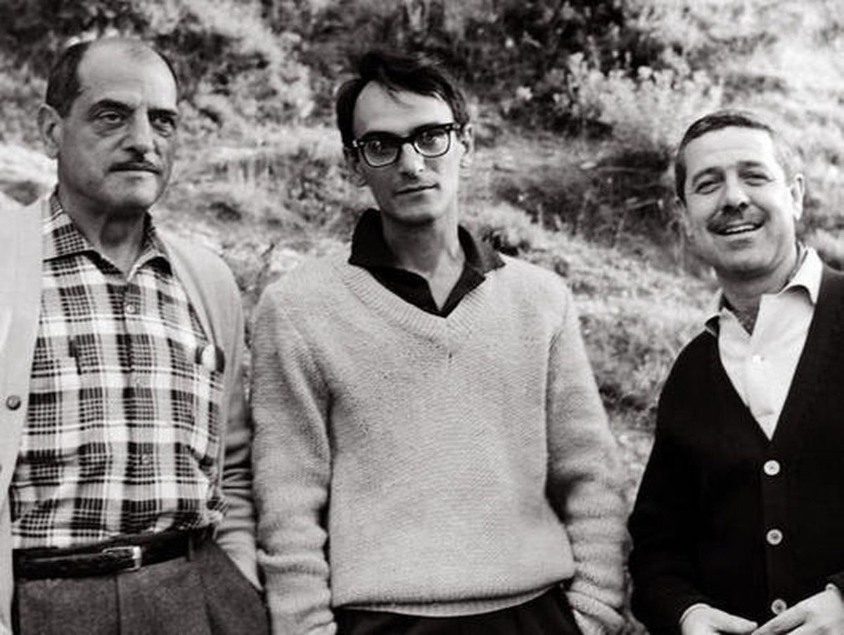 Luis Buñuel, Carlos Saura e Luis García Berlanga - a santíssima trindade do cinema espanhol - fotografados na década de 1960.♥️🎥🇪🇸 #luisbuñuel #carlossaura #luisgarciaberlanga #cinemaespanhol