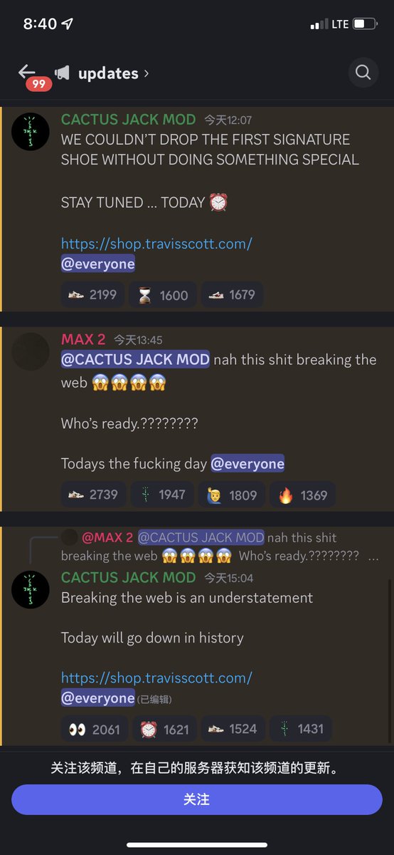 If nothing at all happens today related to Travis I don’t understand how anyone can see this discord as anything else but fraudulent