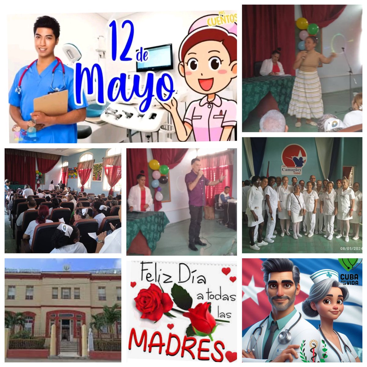 Amor, cubanía y el buen gusto en matutino especial realizado en Hospital Pediátrico Eduardo Agramonte Piña de #Camaguey por la gran coincidencia de celebrarse este próximo domingo el 'Día de las madres' y el 'Día internacional de la enfermería' FELICIDADES !!! #CubaPorLaVida