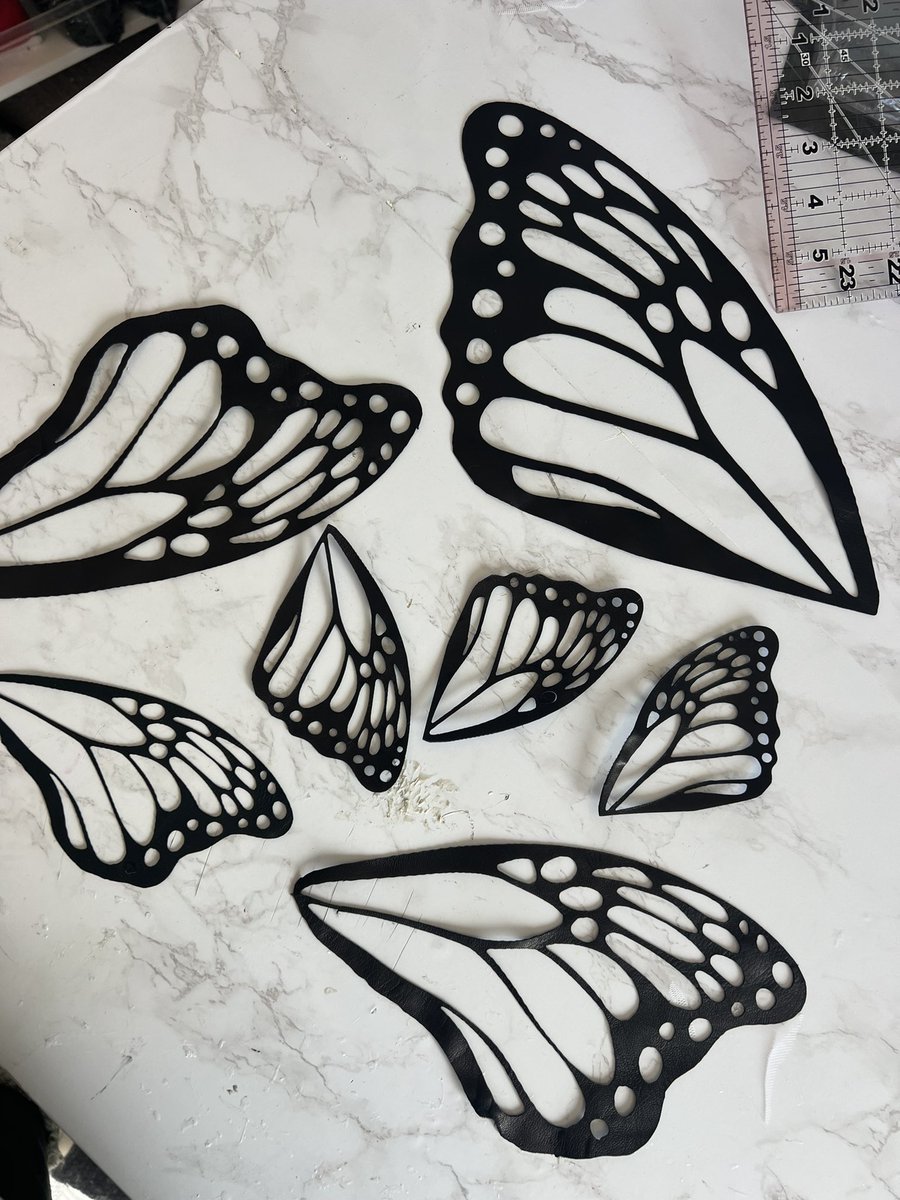 Lasercut butterfly wings 🪽