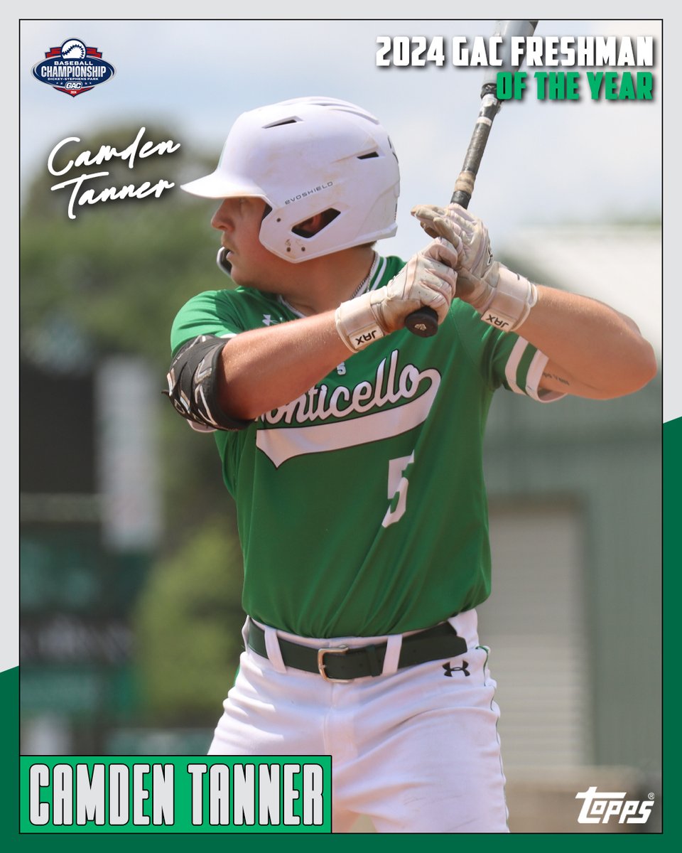 𝐅𝐑𝐄𝐒𝐇𝐌𝐀𝐍 𝐎𝐅 𝐓𝐇𝐄 𝐘𝐄𝐀𝐑! 🔥 Congratulations to @TannerCamden on his selection as the @GACAthletics Freshman of the Year! #WeevilNation