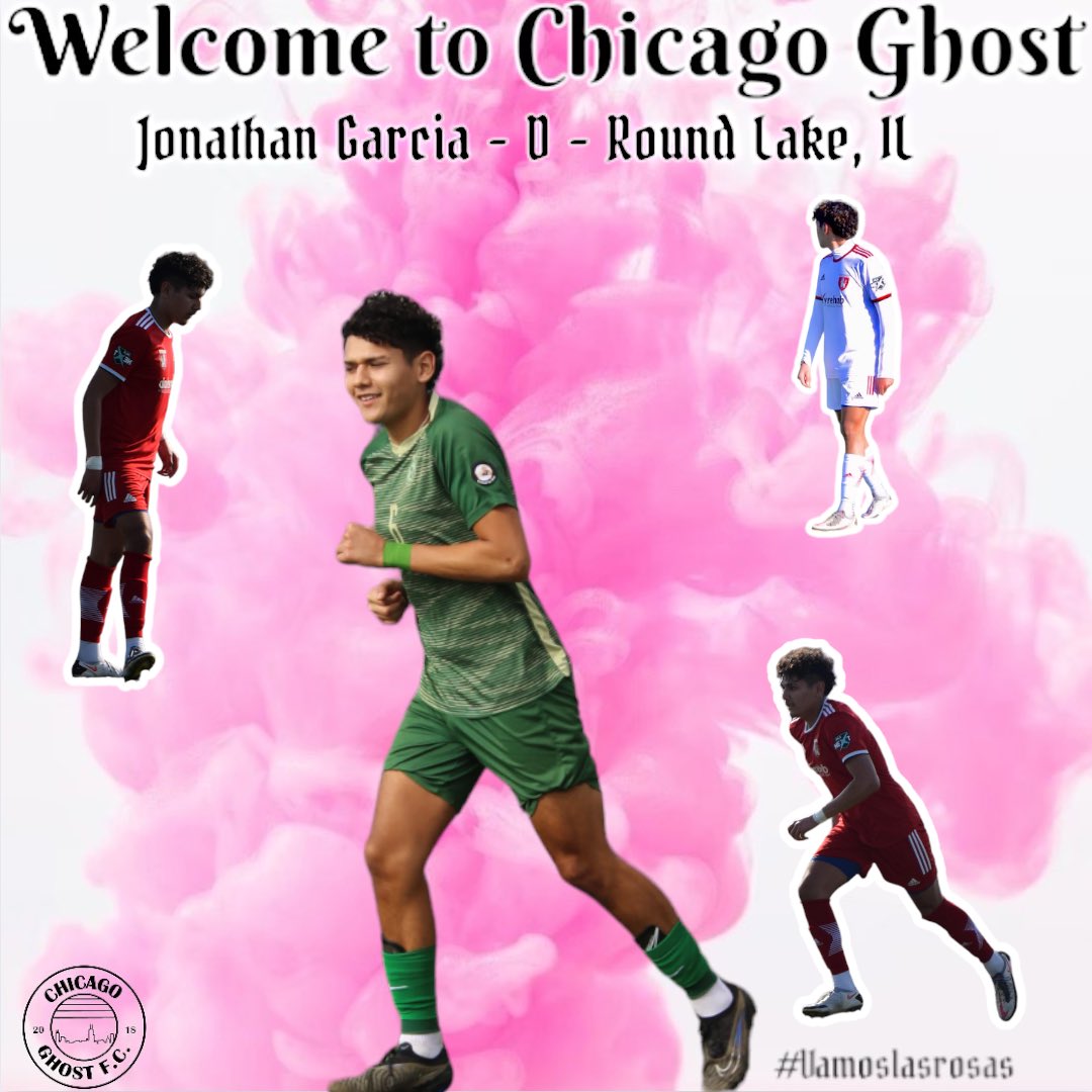 ‼️𝐍𝐄𝐖 𝐒𝐈𝐆𝐍𝐈𝐍𝐆‼️ Please welcome newcomer @jonathan_garciaa23 to 👻 footy. #chicagoghostfc | #vamoslasrosas