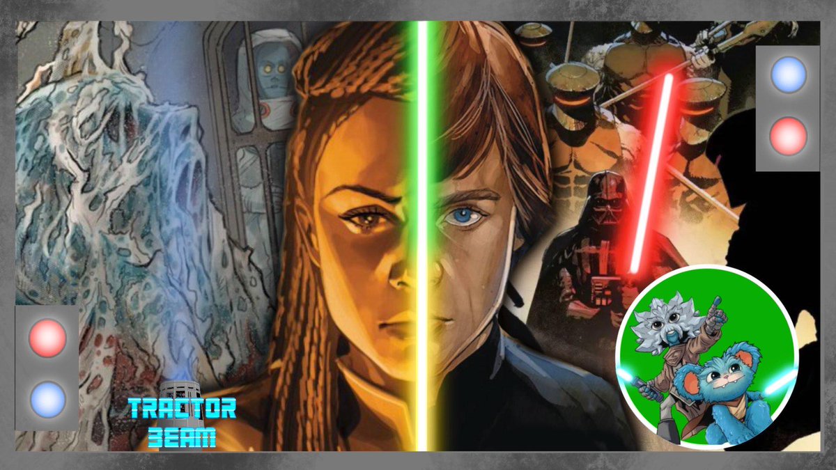 JUUUSTTT around the corner on this week's #TractorBeam:
The Ongoing gang returns to Hoth, Vader's gang returns to Exegol, Qort and Nubs team up, and...Lourna cools everyone's jets?

Watch live at the top of the hour: youtube.com/watch?v=VyGhBq…

#StarWars #Comics #FCBD