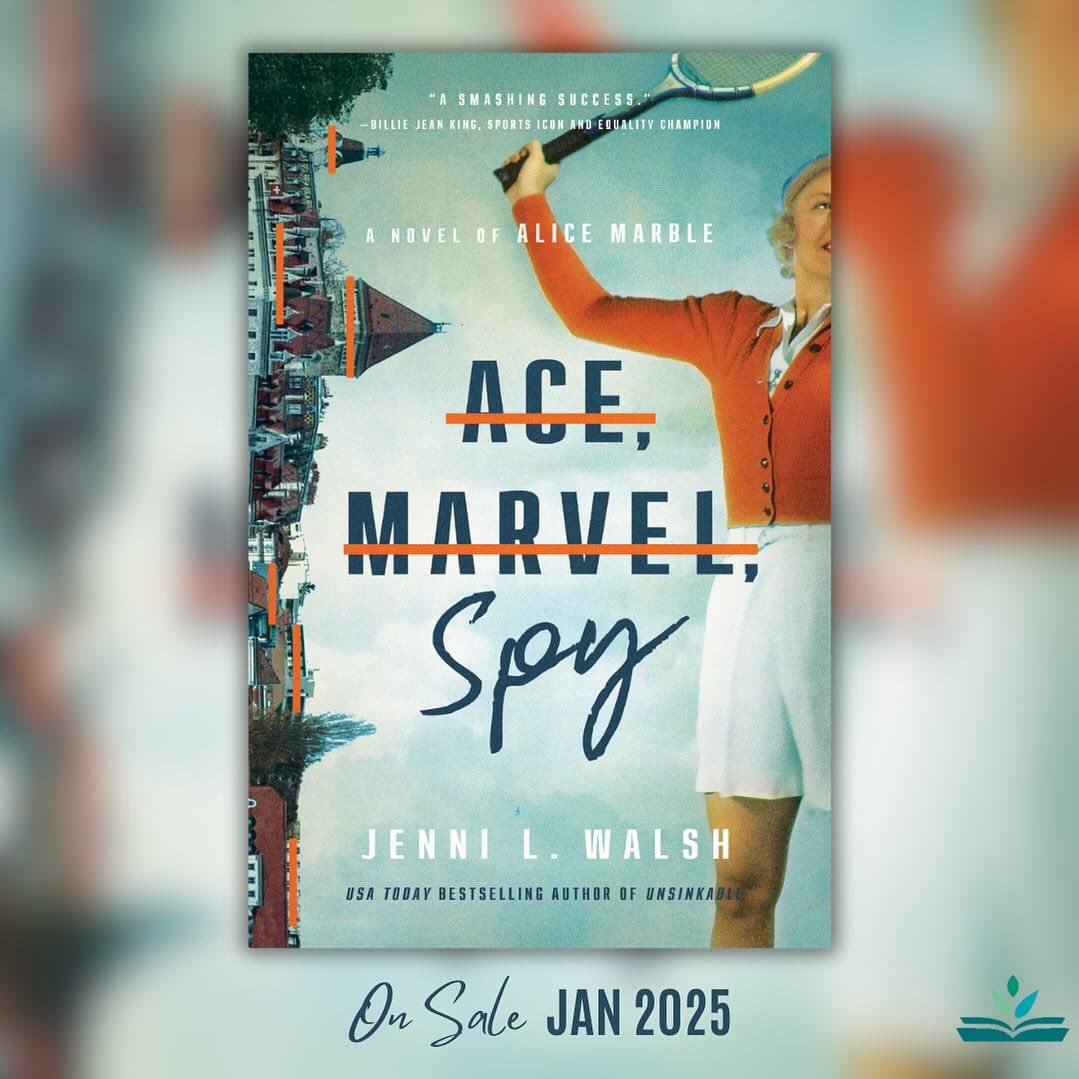 We’re thrilled to share the cover of @jennilwalsh’s ACE, MARVEL, SPY! Preorder this story inspired by a truly incredible real woman, Alice Marble: 🎾 #1 tennis player of the 1930s ✍️ Editor for the Wonder Women comic series 🕵️ American spy during WWII