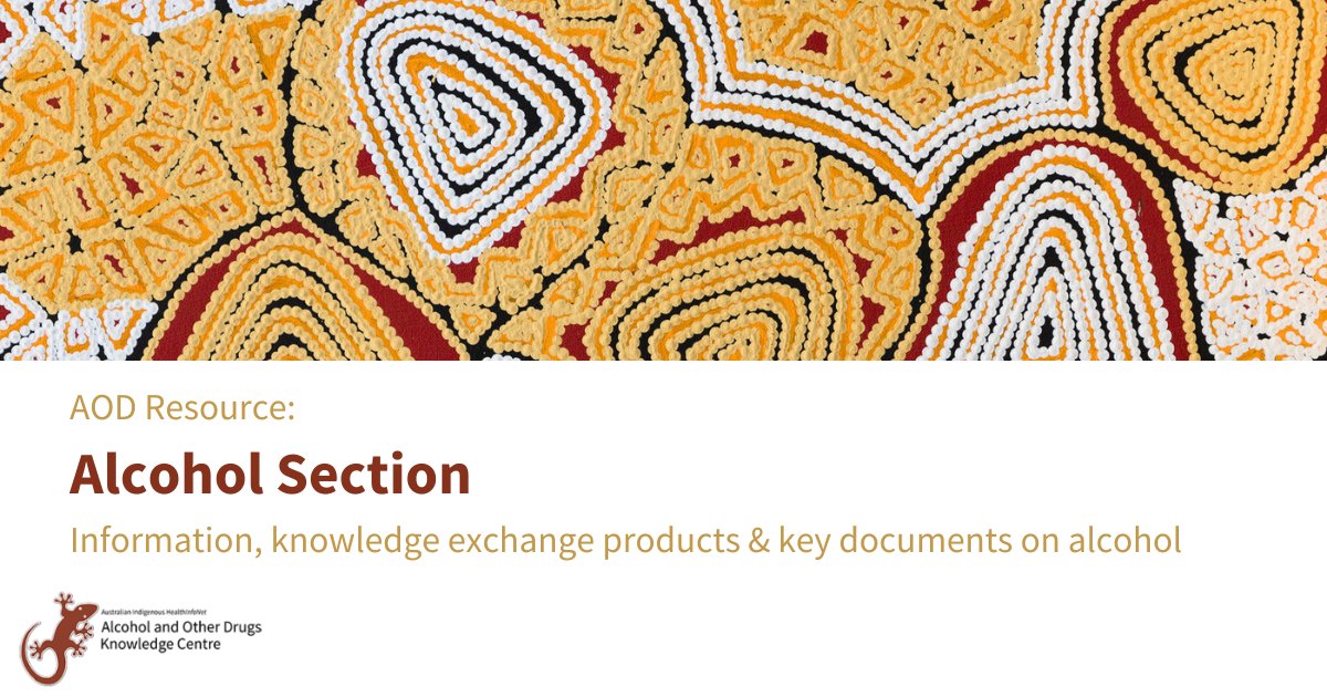Interested in finding more Aboriginal & Torres Strait Islander specific information on #alcohol? The Alcohol section of our website contains over 1100 publications, 200 resources, as well as training & funding opportunities: 🔗 bit.ly/44cqUcH