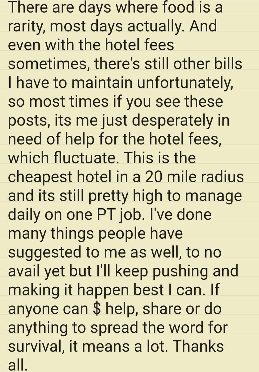 To help: Venmo: mhall9914 CA: cash.app/$MH9914 PayPal: immortalfreedomdar@gmail.com If watching #AEWDynamite or #NBAPlayoffs tonight, consider reading this and sharing, RT, or help. Don't wanna make anyone read a lot, just an FYI. Much love. Anything is appreciated