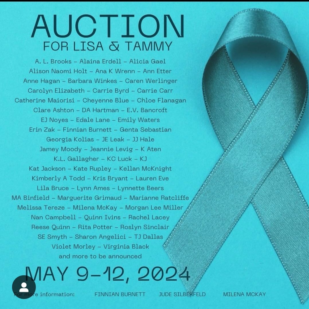 The Kick Cancer Auction starts soon. Let the countdown begin... May 9-12, 2024 Link at: linktr.ee/anakwrenn #books #sapphic #Auction
