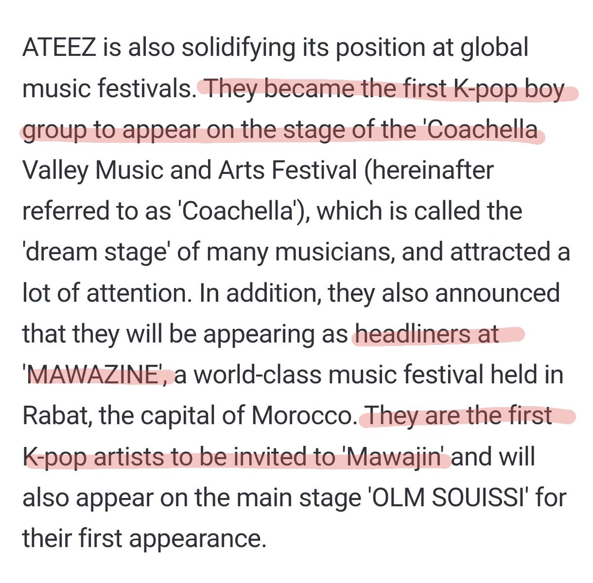 'ATEEZ is continously winning 'first' titles in various fields' OH CLOCK IT‼️‼️
ATEEZ YOU WILL ALWAYS BE FAMOUS😭😭😭