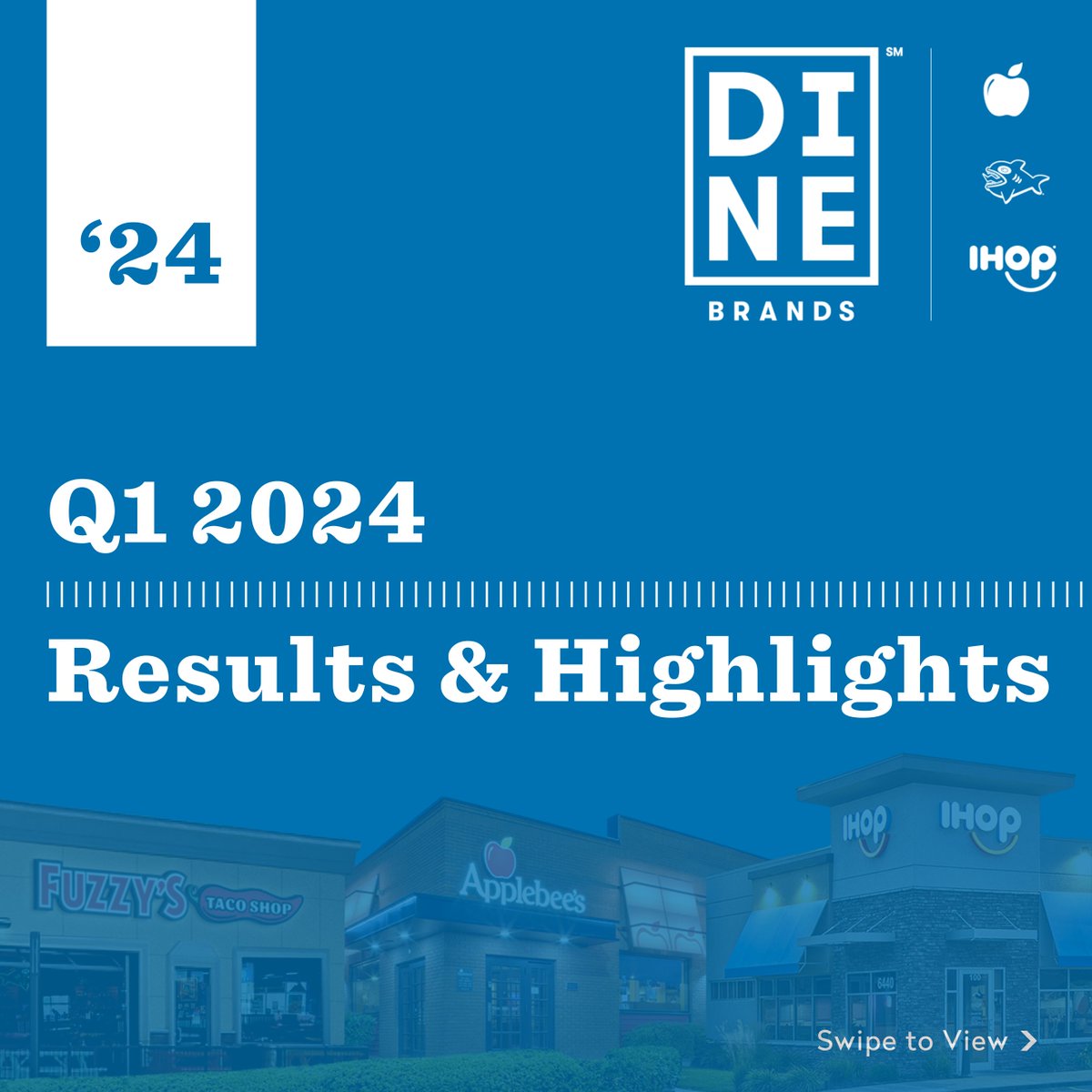 During our earnings call this morning, we shared details about our Q1 2024 results, highlights of our value-driven strategy, and the work we’re doing to accelerate our Recipe for Growth.

Learn more about our results here: investors.dinebrands.com/news-releases/…