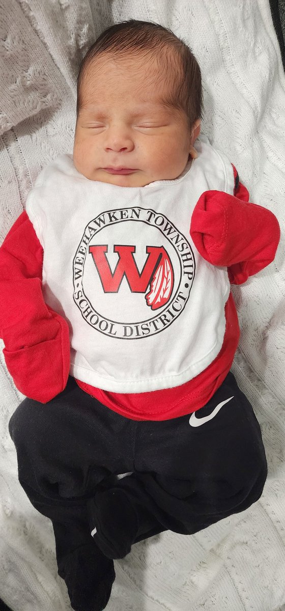 The newest member of the Funes Family is ready for Weehawken Wednesdays! ♥️