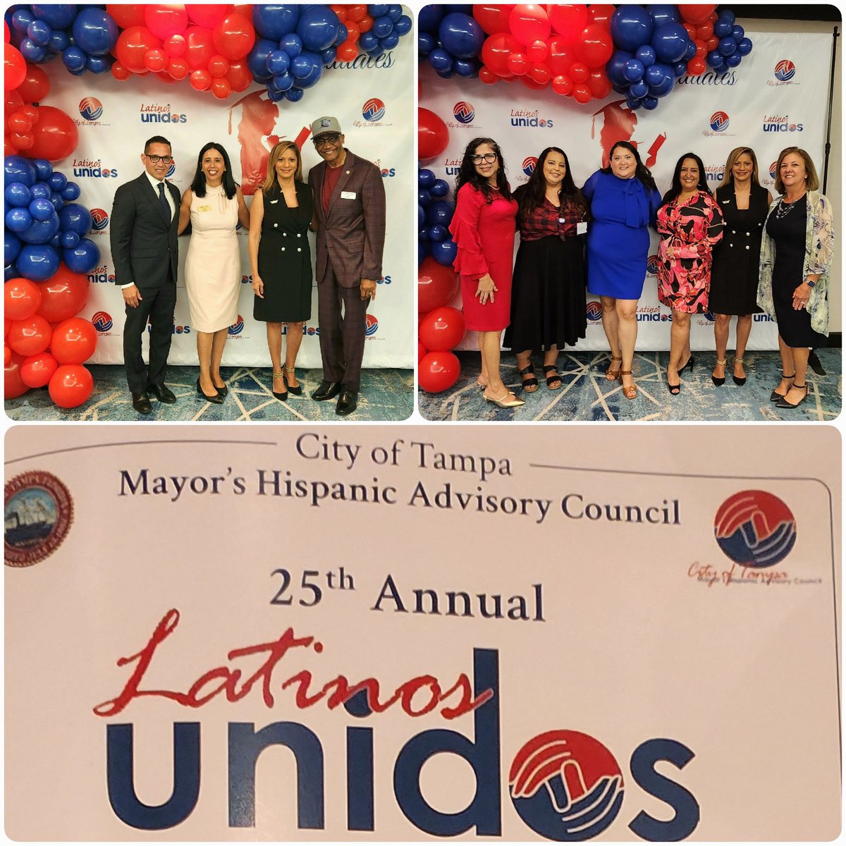 Delighted to represent @Florida_ALAS &celebrate 25yrs of unity &advocacy with the #LatinosUnidos Mayor's Hispanic Advisory Council for @CityofTampa! Congrats to their collaboration &progress for their vibrant Latino community. Gracias @Univision & @Jdelaprida7 for the invitation.