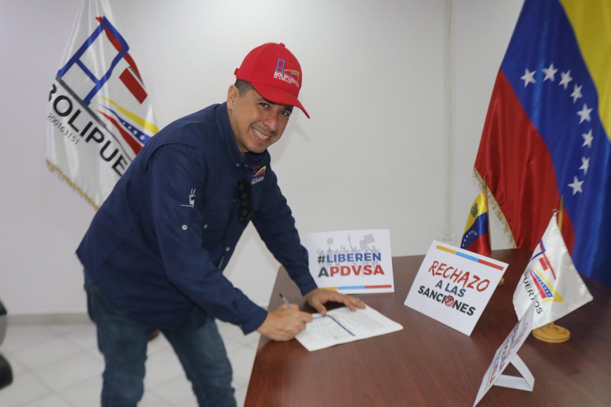 En Bolipuertos demostramos el compromiso y lealtad de los trabajadores del @puerto_guamache apostando en el desarrollo económico de la población venezolana. #NoAlBloqueo