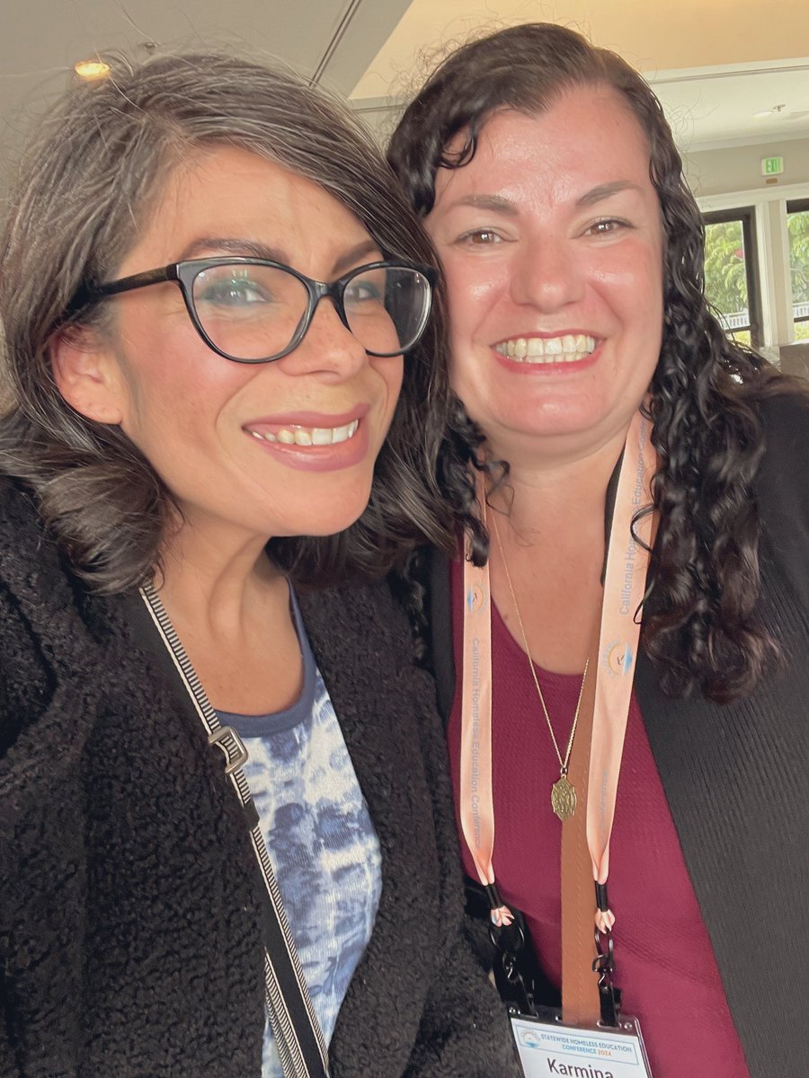 DrJazmineLFrias's tweet photo. During registration I ran into my friend Karmina from the @CADeptEd who was such a lifesaver and support when I became a McKinney-Vento liaison 🙌 #CALHEC #WeArePBV https://t.co/rp3O179e81