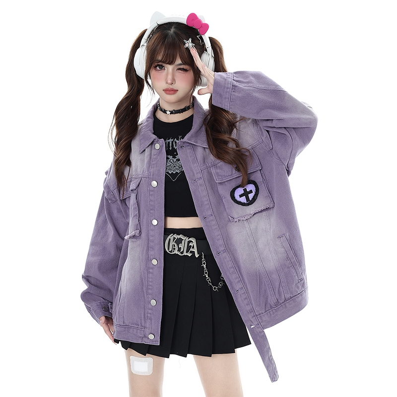 Sweet Cool Style Purple Aesthetic Loose Coat 🎀⭐

🛒Now Get:bit.ly/4aik5Zn

❤10% OFF Coupon: kawaii10off

📦Free globally shipping📦

#kawaiifashion #cutefashion