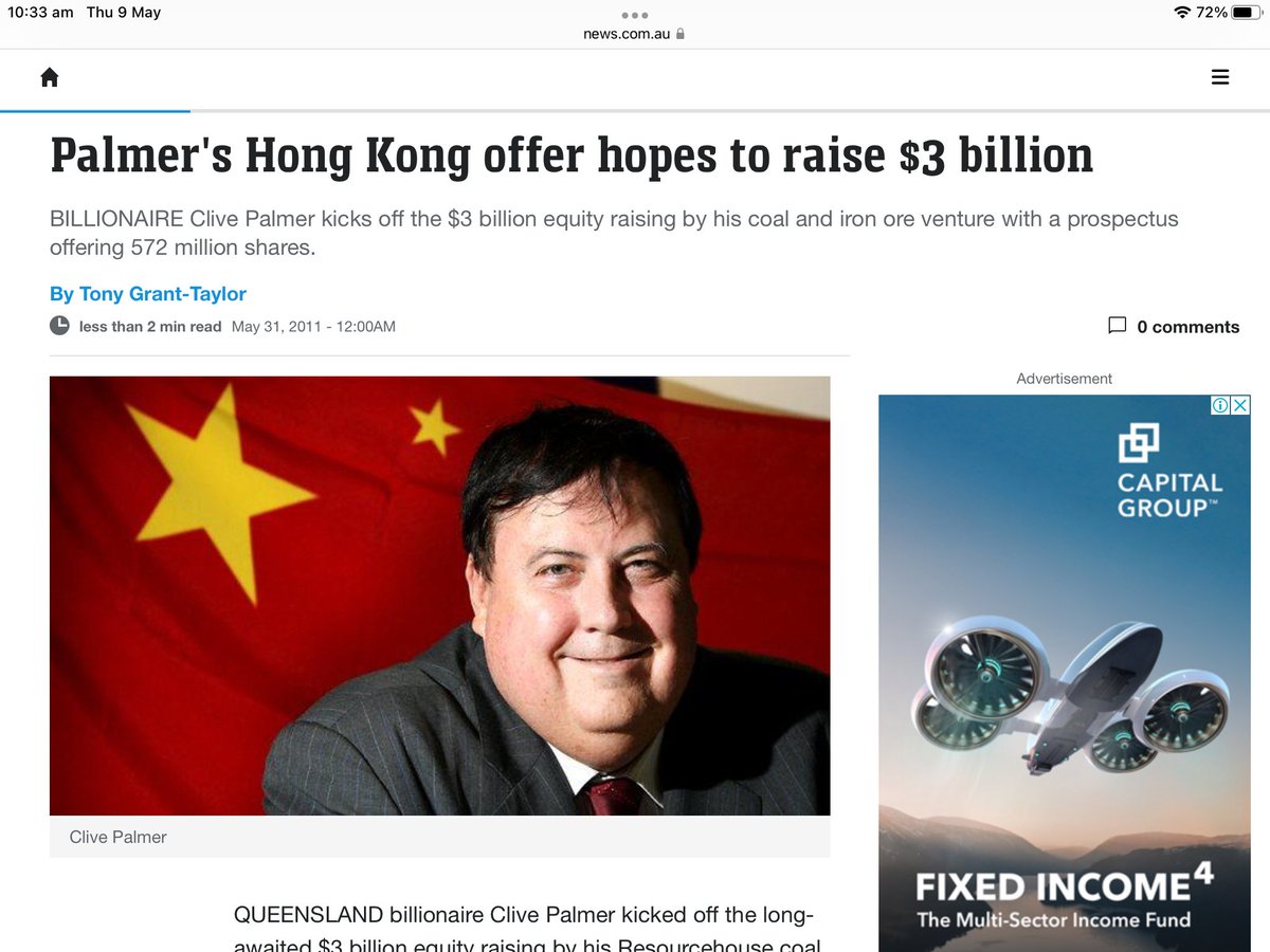 UAP labels Chinese-owned mine that pays Clive Palmer $1m a day a security threat @TuckerCarlson vett him on his Love-hate relationship with Chines, ask him what’s going on with CITIC australia!? Just know this Tucker, he didn’t sponsored u FOR NOTHING! 
smh.com.au/politics/feder…