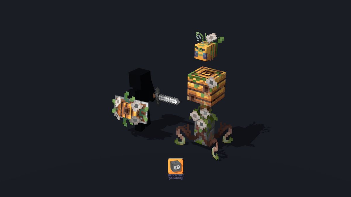 blockixel's tweet photo. Instead of the usual single bonus concept for my mellow mode plant video, I'm working on a bit of a expansion pack of concepts, such as these :) #minecraft #pixelart https://t.co/LherxmRWvj