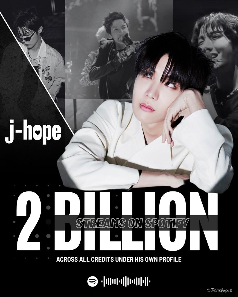 — NO IMPORTA A QUE HORA VEAS ESTE TWEET, COMENTA PARA HACER TENDENCIA POR 🐿 ⬇️ J-HOPE 2 BILLION ON SPOTIFY CONGRATULATIONS J-HOPE #2BillionStreamsJhope #제이홉20억스밍축하해