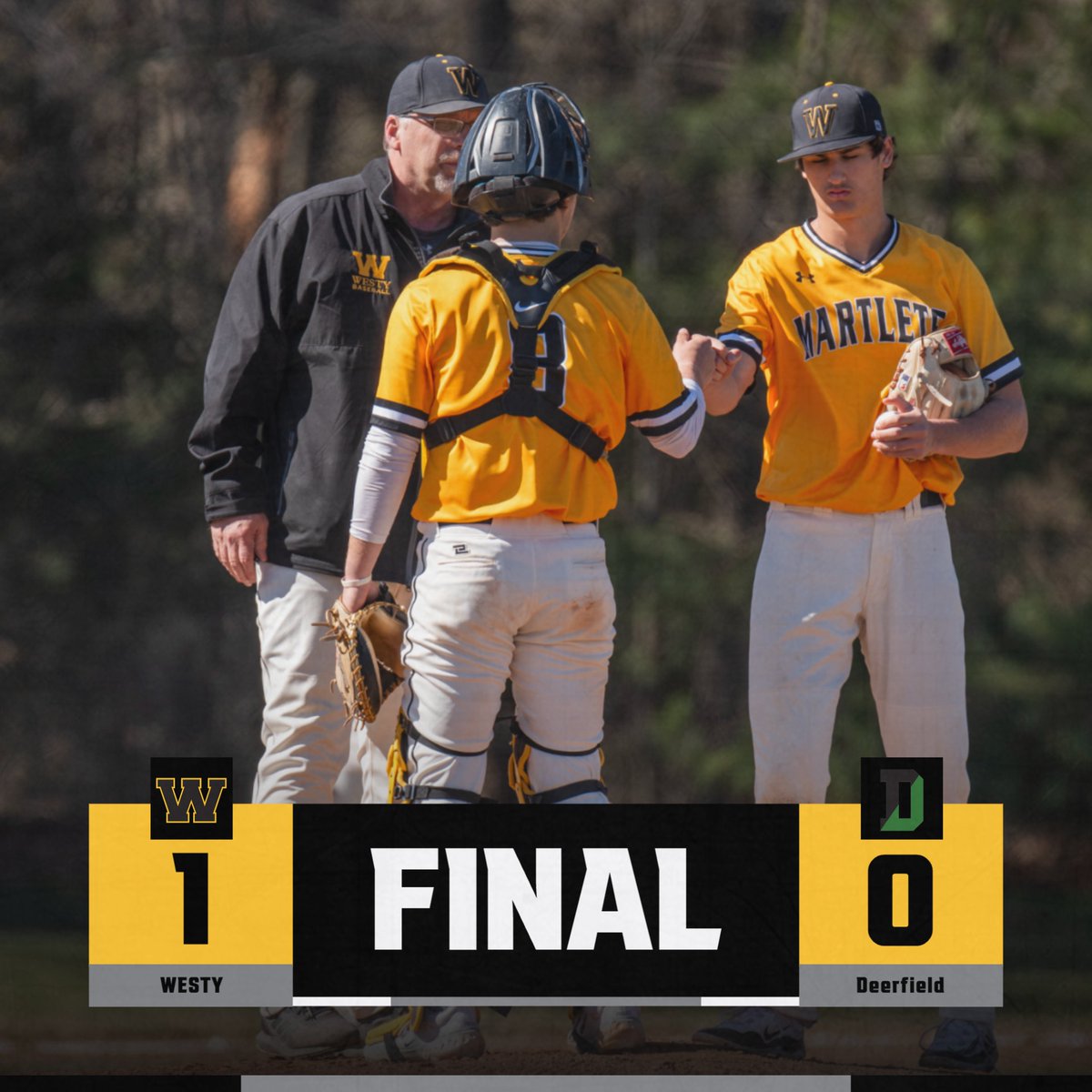 Westminster Baseball (@westybsb) on Twitter photo Martlets WIN! The birds take down the No.2 team in the <a href="/NE_Baseball/">NE Baseball Journal</a> poll by a score of 1-0.
Stephen Hamadeh '25 drove in the game's only run and Max Williams '25 got the win on the mound. Vinny Maslauskas '24 picked up the save.
#CTBase #GRIT Martlets WIN! The birds take down the No.2 team in the <a href="/NE_Baseball/">NE Baseball Journal</a> poll by a score of 1-0.
Stephen Hamadeh '25 drove in the game's only run and Max Williams '25 got the win on the mound. Vinny Maslauskas '24 picked up the save.
#CTBase #GRIT