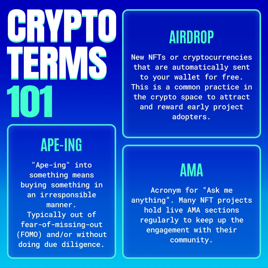 Diving into crypto can be daunting with all the jargon! 🚀

Let's simplify it, starting with 'A' — here are 3 essential terms every beginner should know🧠

#CryptoTerms #CryptoEducation