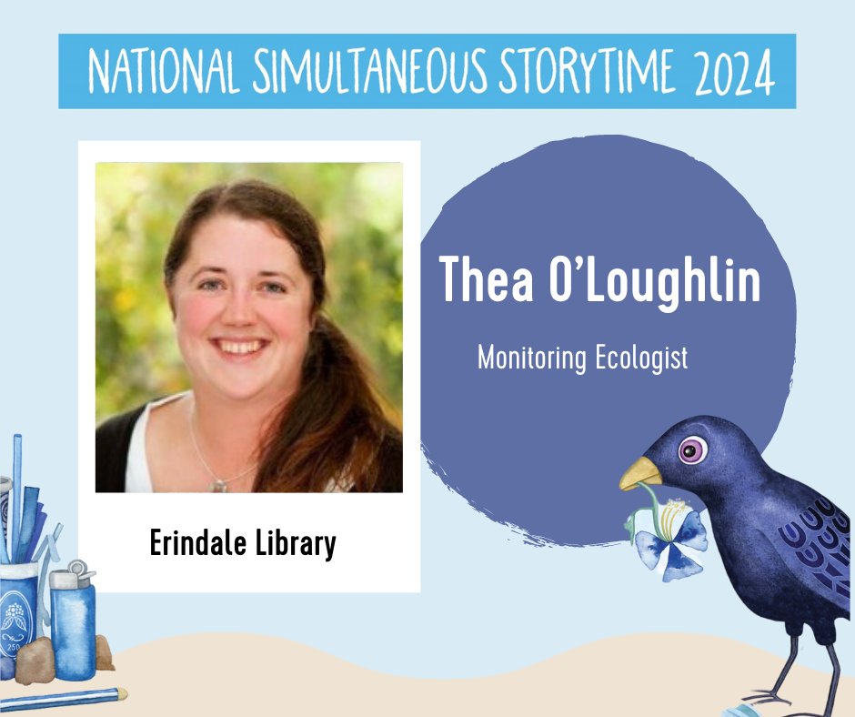 This year for National Simultaneous Storytime, we are excited to announce Monitoring Ecologist Thea O’Loughlin! Thea will be reading ‘Bowerbirds Blues’ at Erindale Library. 🕛 12:00 PM, Wednesday, 22 May For more information and to register visit: library.act.gov.au/whats-new/what…!