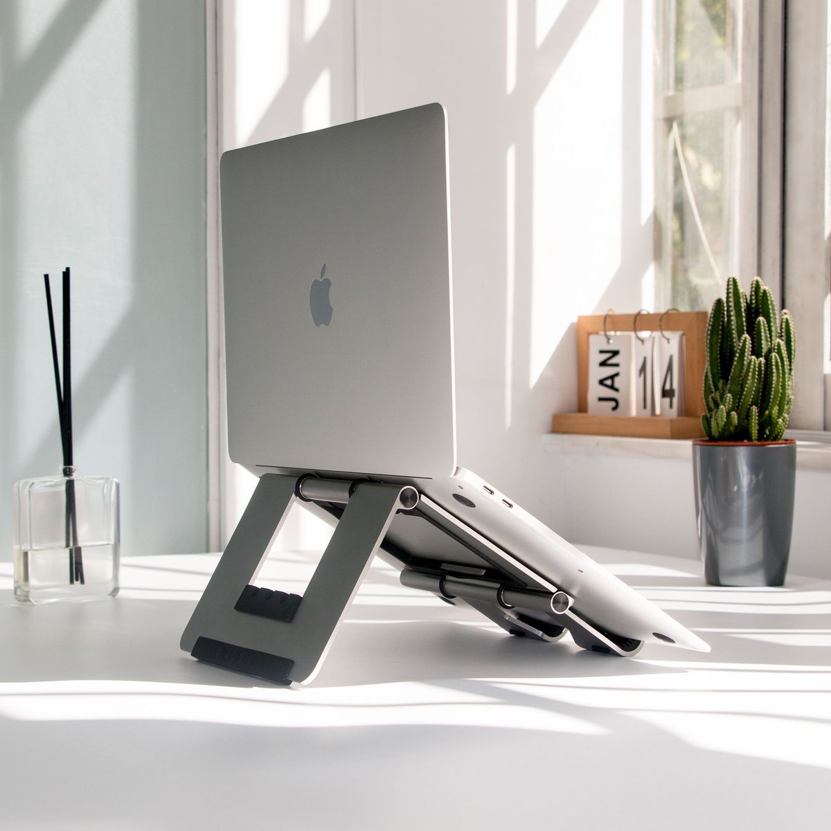Our stand is compatible with a wide range of laptops, tablets, and smartphones. It's also fully adjustable to fit your needs. 

#laptopaccessories #creativelife #workhardanywhere #laptopstand #design #homeoffice #desksetup #WorkspaceCollection #Workspace #programming #coding