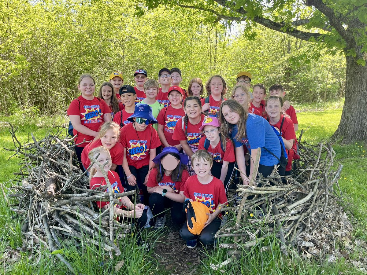 We had a fantastic day at the Bath Nature Preserve with @lararoket and her wonderful volunteers! @BathElementary #GetOutside #FieldTrip #Birding #FourthGrade