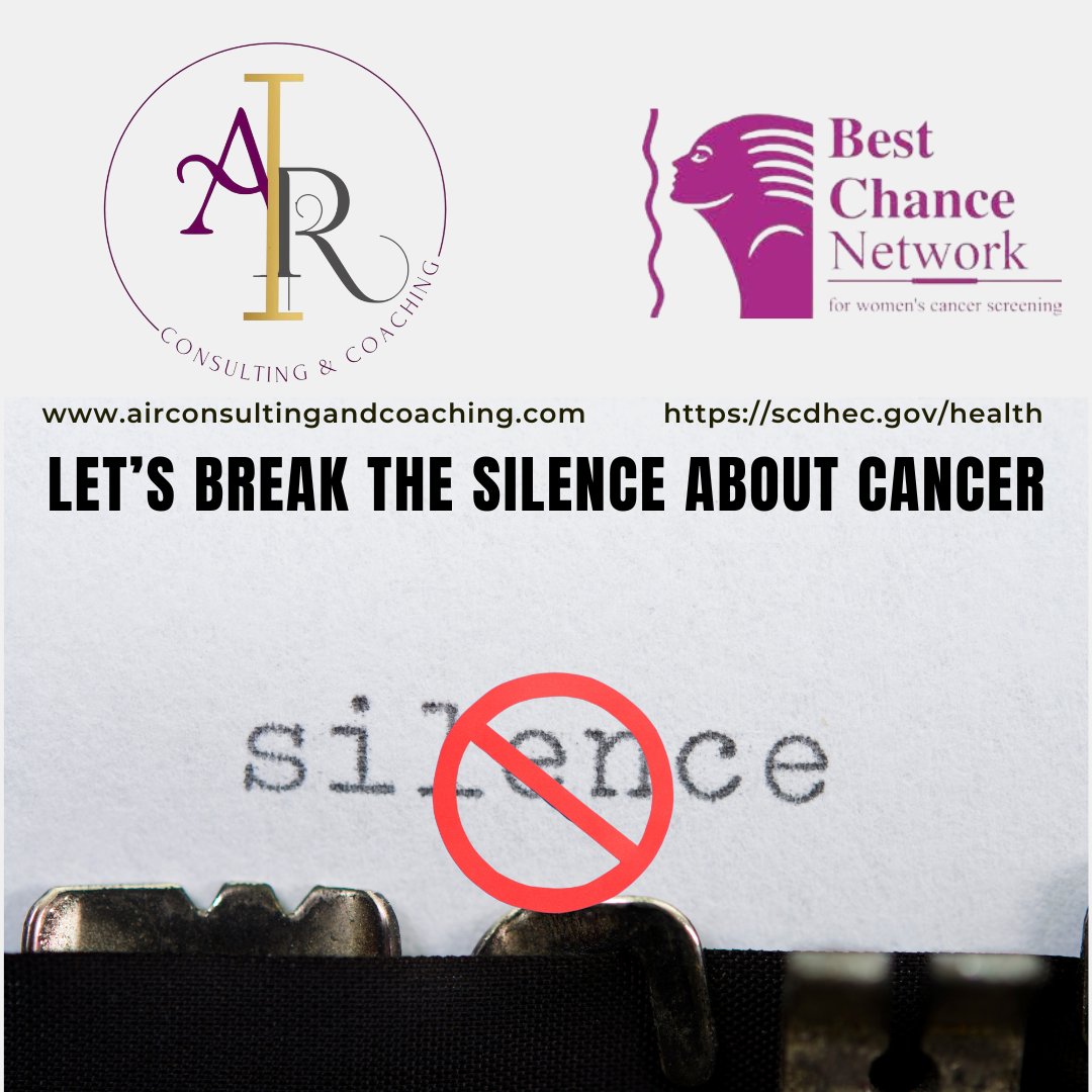 Let’s break the silence about cancer. Early detection and screenings can save lives. #AIR #BCN #CancerAwareness #CancerScreenings