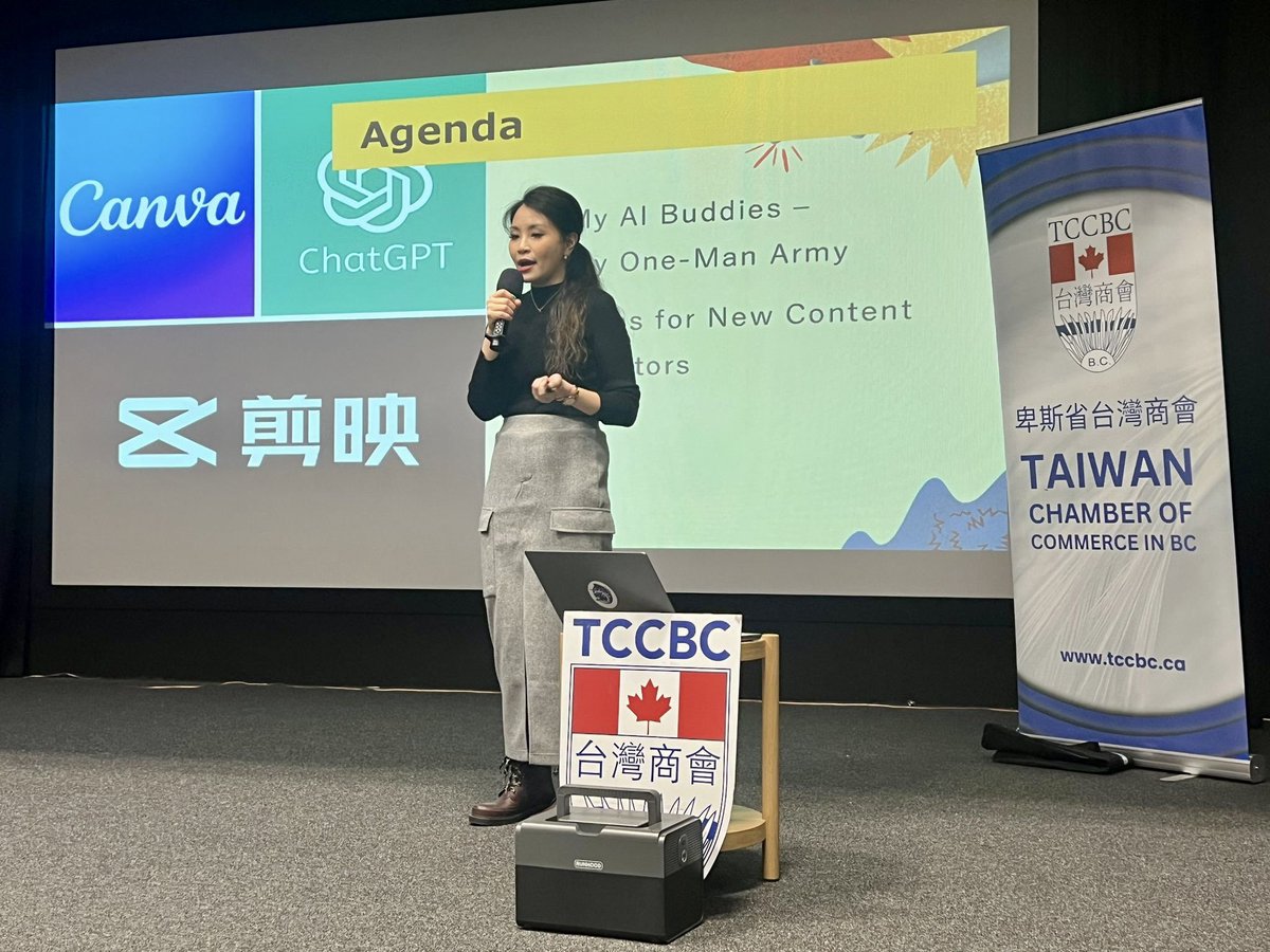1/2 Thank you to @TCC_BC for hosting another #Networking opportunity, this time for us all to learn how #AI impacts creators!

One thing our government is aware of is that AI is the future of the economy & #Technology.

#MLAYao #RichmondBC #VancouverBC #BC #BCPoli #AIFuture