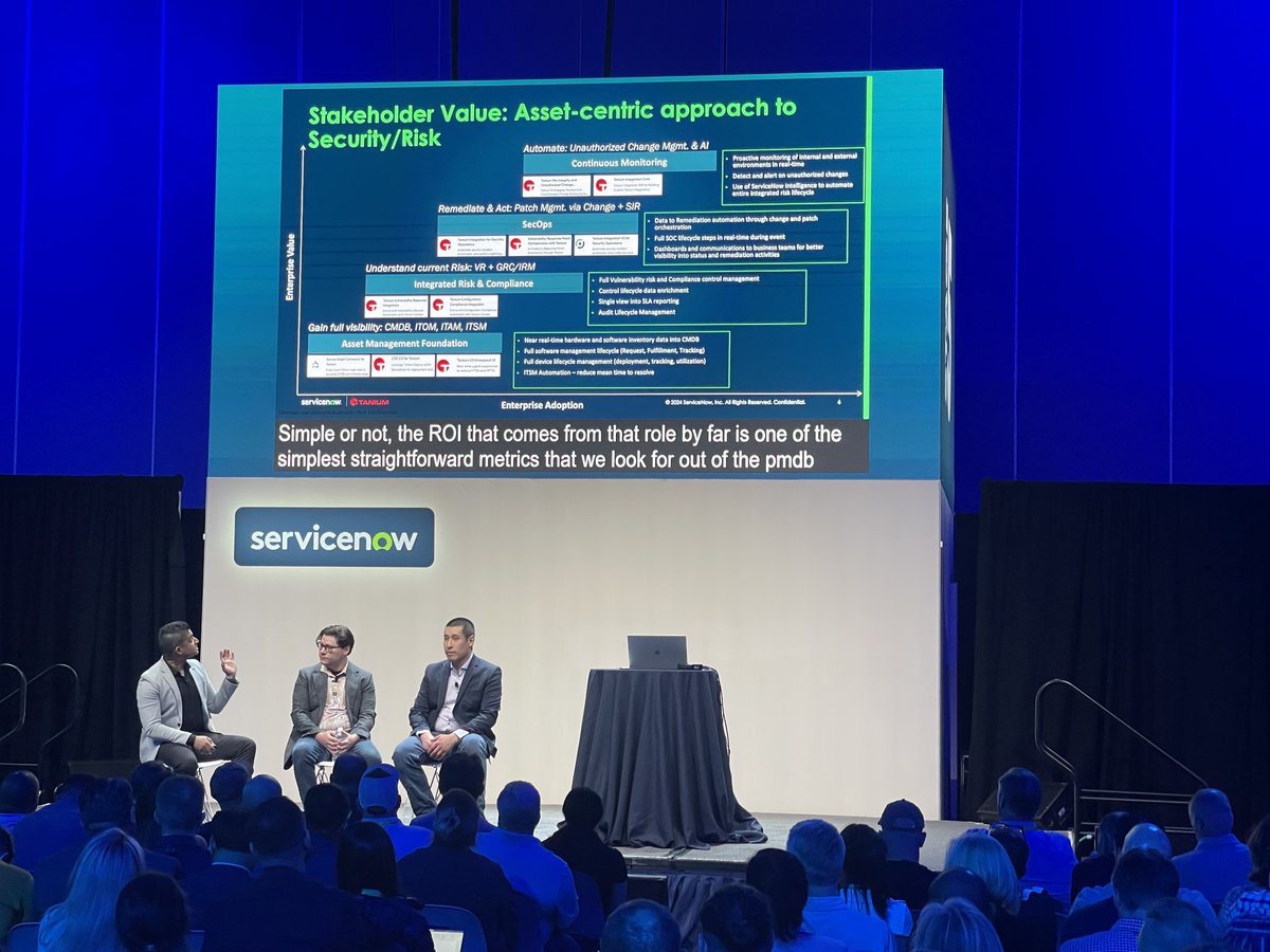 It was a packed house at stage 5 for Saqib Khan's session with @honeywell's Tim Davis and Fox Corporation's David Ly at @ServiceNow #Know24! What did you learn? What was your favorite part? Let us know in the comments ⬇️ #helloknowledge