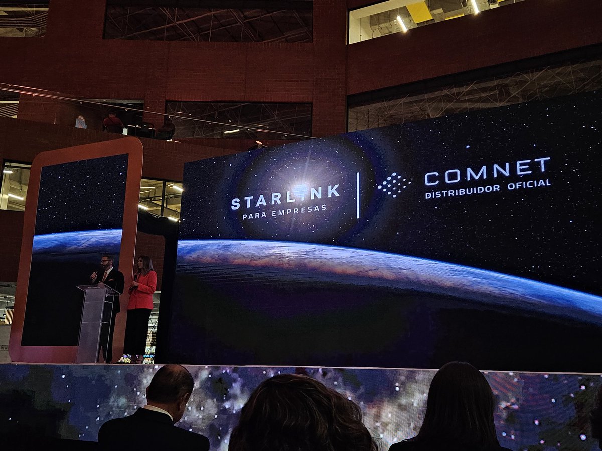 Hoy es el lanzamiento de @Starlink para Empresas de @elonmusk en #Guatemala a través de Comnet. ¡El futuro luce más brillante!