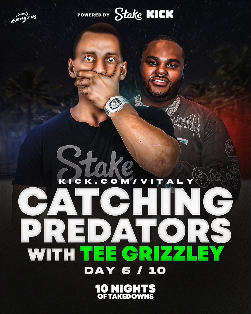 Vitaly & Tee Grizzley Catching Child Predators. Starts RIGHT NOW 😈 @TeeGrizzley @Stake @KickStreaming