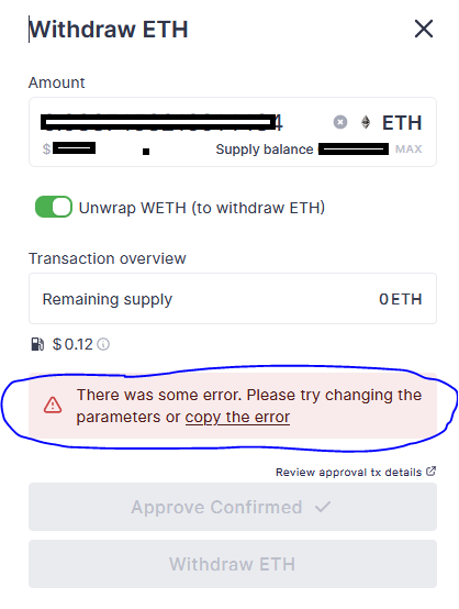 @zerolendxyz Sir. Why don't you let me withdraw my ETH? I've been trying to do it for a day