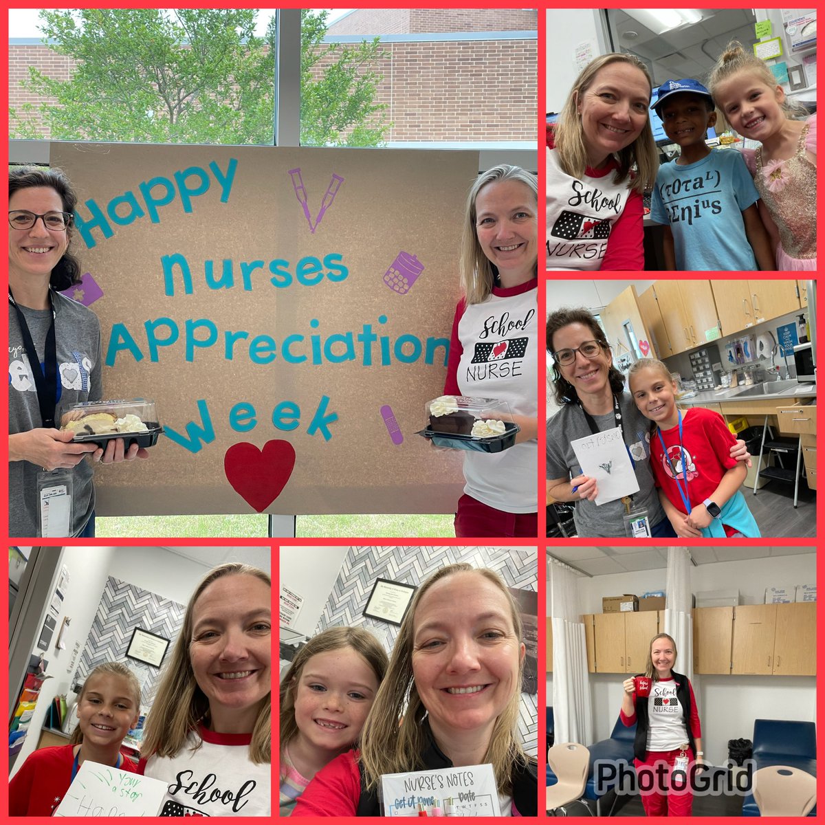 Thanks <a href="/PtaBryant/">Bryant Elementary PTA</a> and <a href="/BryantElem/">Bryant Elementary</a> for making #SND2024 so special.  We loved the sweet treats, gifts, drawings, notes and even pint sized offers to take over our jobs for the rest of the day or clean the closet 🤣♥️ #bengalpride #katyisdnurses