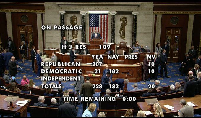 🚨 NEW: 🇺🇸 US House votes to overturn SEC rule preventing highly regulated financial firms from holding #Bitcoin and crypto.